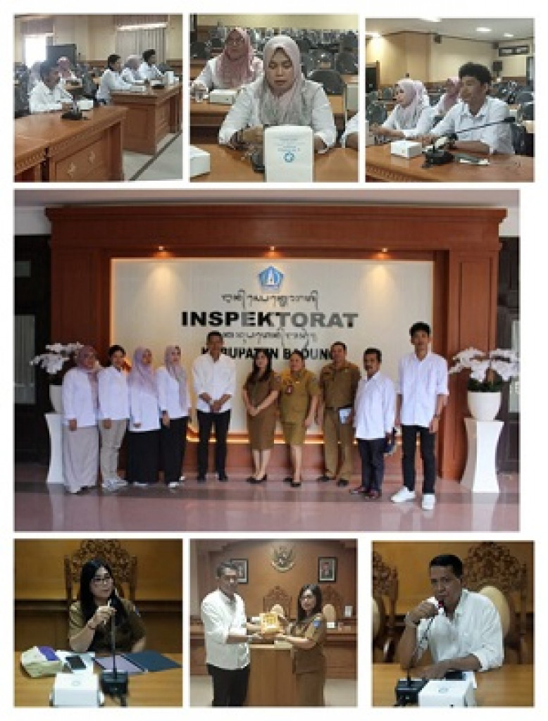 Kunjungan Kerja Inspektorat Kota Balikpapan ke Inspektorat Kabupaten Badung terkait dengan PKPT Berbasis  Resiko dengan salah satu jenis pengawasan yaitu Probity Audit